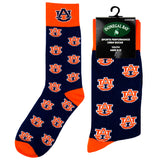 Auburn Tigers Kid's Repeating Crew Socks (ages 9-12)