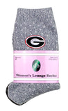 Georgia Bulldogs Women's Lounge Socks - (2 Pack)