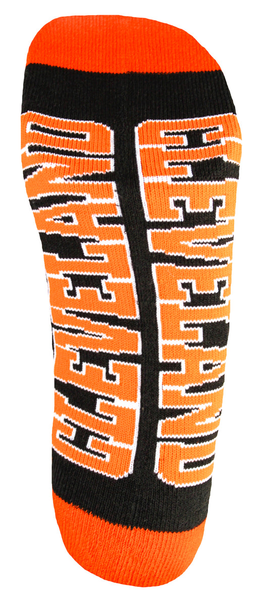 Cleveland Browns Orange Quarter Socks - Everything Buckeyes