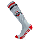 Ohio State Buckeyes Gray Tube Socks