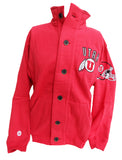 Utah Utes Button Collar Sweatshirt