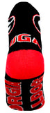 Georgia Bulldogs Black Quarter Socks