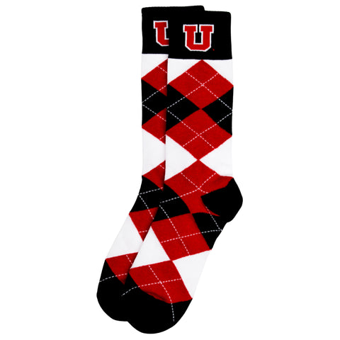 Utah Utes Argyle Dress Socks