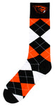 Oregon State Beavers Argyle Dress Socks