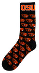 Oregon State Beavers Repeating Dress Socks