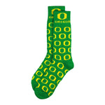 Oregon Ducks Green & Yellow Repeating Dress Socks