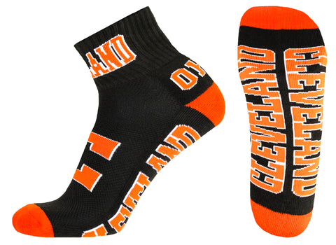 Cleveland Brown Quarter Socks