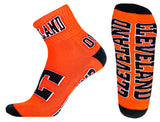 Cleveland Orange Quarter Socks