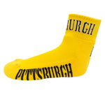 Pittsburgh Yellow Quarter Socks