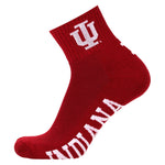 Indiana Hoosiers Crimson Quarter Socks