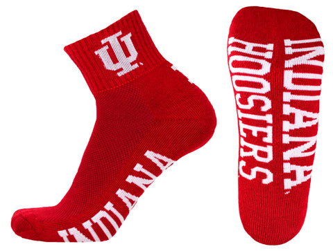 Indiana Hoosiers Crimson Quarter Socks