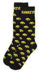 Iowa Hawkeyes Repeating Dress Socks