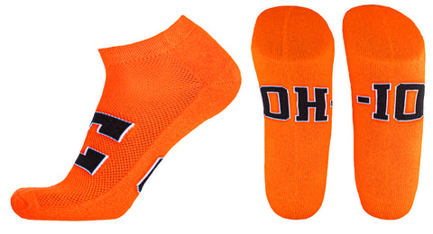 Cleveland Orange No-Show Footies