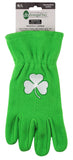 Irish Green Fleece Texting Gloves - Shamrock