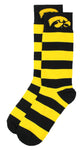 Iowa Hawkeyes Stripe Dress Socks