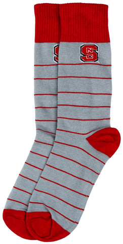 NC State Wolfpack Red Stripe Dress Socks