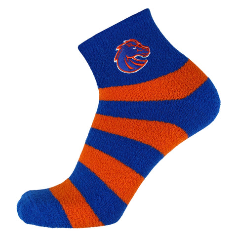 Boise State Broncos Stripe Fuzzy Socks