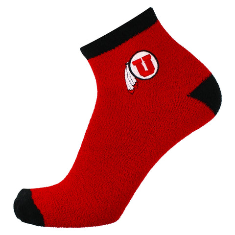 Utah Utes Solid Fuzzy Socks
