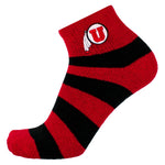 Utah Utes Stripe Fuzzy Socks