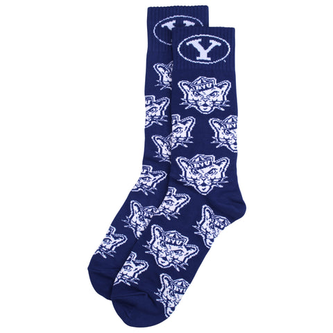 BYU Cougars Cougar Dress Socks
