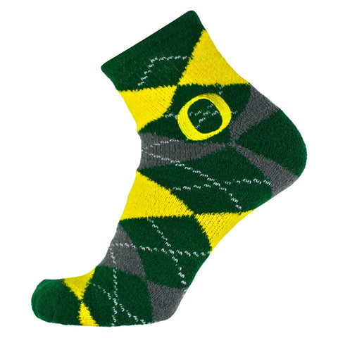 Oregon Ducks Argyle Fuzzy Socks