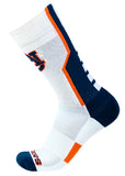 Auburn Tigers White Sports Performance Socks