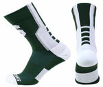 Michigan State Spartans Green Sports Performance Socks