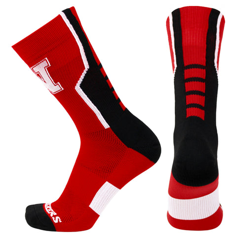 Nebraska Cornhuskers Red Sports Performance Socks