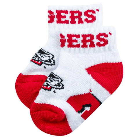 Wisconsin Badgers Baby Quarter Socks - 12-24 Months