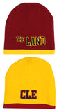 Cleveland Wine & Gold Reversible Knit Hat