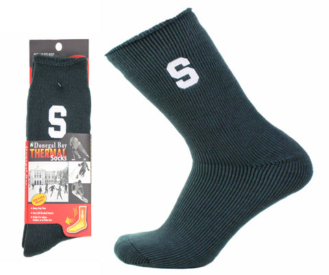 Michigan State Spartans Gray Thermal Socks