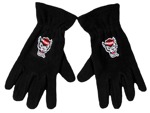 NC State Wolfpack Tuffy Head Fleece Gloves