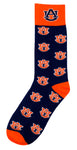 Auburn Tigers Kid's Repeating Crew Socks (ages 9-12)