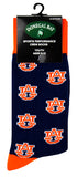 Auburn Tigers Kid's Repeating Crew Socks (ages 9-12)