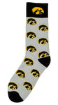 Iowa Hawkeyes Kid's Repeating Crew Socks (ages 9-12)