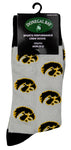 Iowa Hawkeyes Kid's Repeating Crew Socks (ages 9-12)