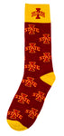 Iowa State Cyclones Kid's Repeating Crew Socks (ages 9-12)