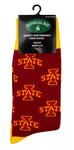 Iowa State Cyclones Kid's Repeating Crew Socks (ages 9-12)