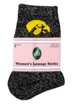 Iowa Hawkeyes Women's Lounge Socks (2 Pack)