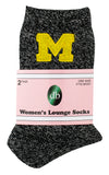 Michigan Wolverines Women's Lounge Socks (2 Pack)