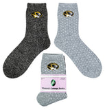 Missouri Tigers Women's Lounge Socks - (2 Pack)