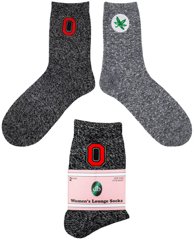 Ohio State Buckeyes Women's Lounge Socks (2 Pack)