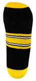 Iowa Hawkeyes Black Striped Quarter Socks