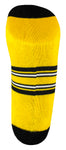 Iowa Hawkeyes Gold Striped Quarter Socks