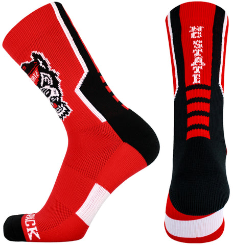 NC State Wolfpack Red Sports Performance Socks