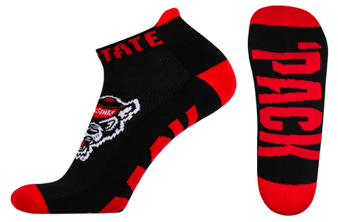 NC State Wolfpack Black Footies