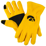 Iowa Hawkeyes Gold Fleece Texting Gloves