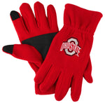 Ohio State Buckeyes Scarlet Fleece Texting Gloves