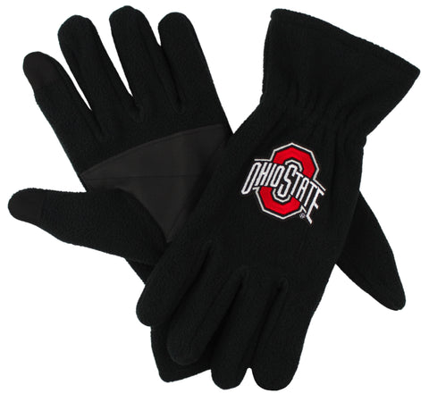 Ohio State Buckeyes Black Fleece Texting Gloves