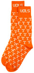 Tennessee Volunteers Orange Repeating Dress Socks